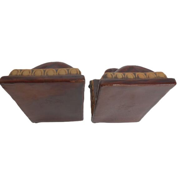 Vintage Owls Ceramic Bookends Set of 2 - Picture 3 of 6